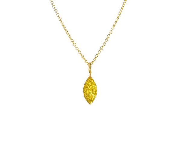 Pendant Small Gold Leaf – P1012