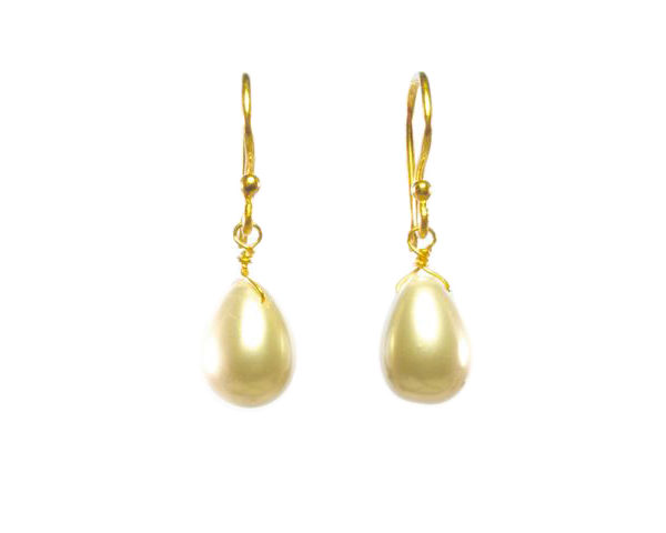 Pearl Pear Drop Earrings – E1290