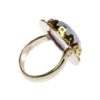 R1139-V grote cocktail hippie bohemian chic blauwe chalcedoon ring