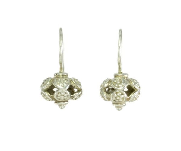 Asian Etruscan Silver Small Earrings – E9531